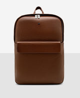 Mochila couro Manhattan marrom Reise vista 3 4
