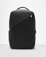 Mochila de couro preta Munich Reise vista 3 4