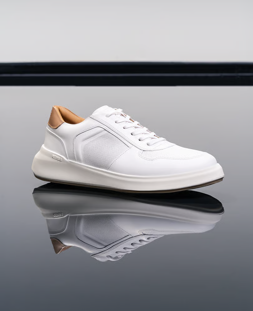 Tenis Casual Branco 911 GT Lateral