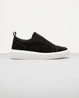 Tenis casual nobuck preto Macan e Reise vista 3 4