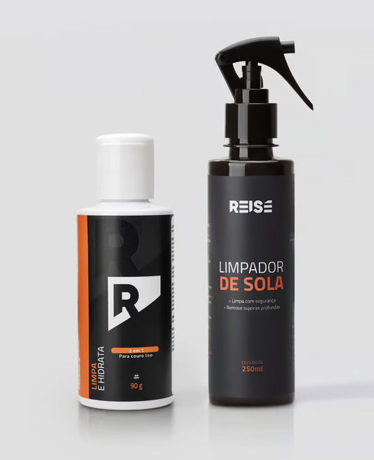Kit Limpeza I Limpador de solado + Limpa e Hidrata couro liso