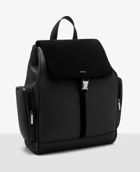 Mochila Milão de couro Floater Preta