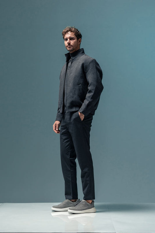 Tênis Casual Nobuck Cinza RS7 GT