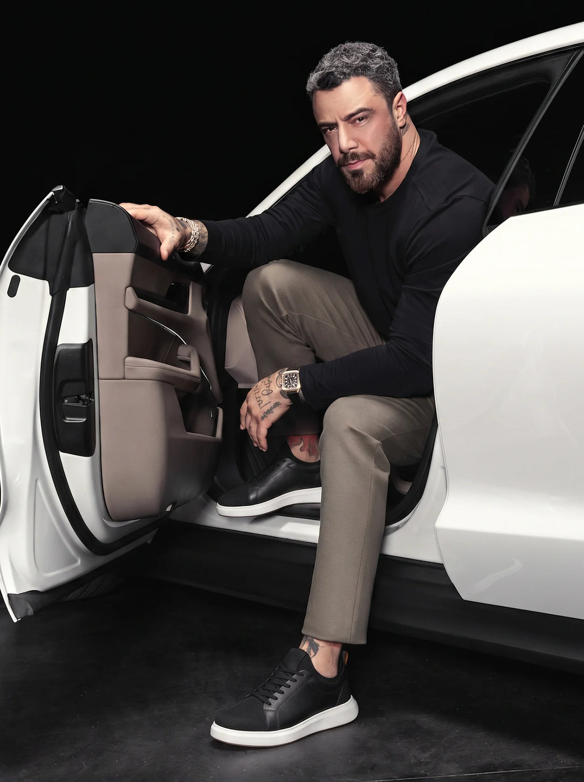 Tênis Casual Preto RS Knit GT