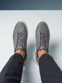 Tênis Casual Nobuck Cinza RS7 GT (Pré-Venda)