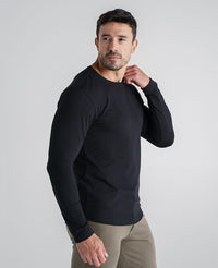 Camiseta Algodao Egipcio Preta Portland Vista latera