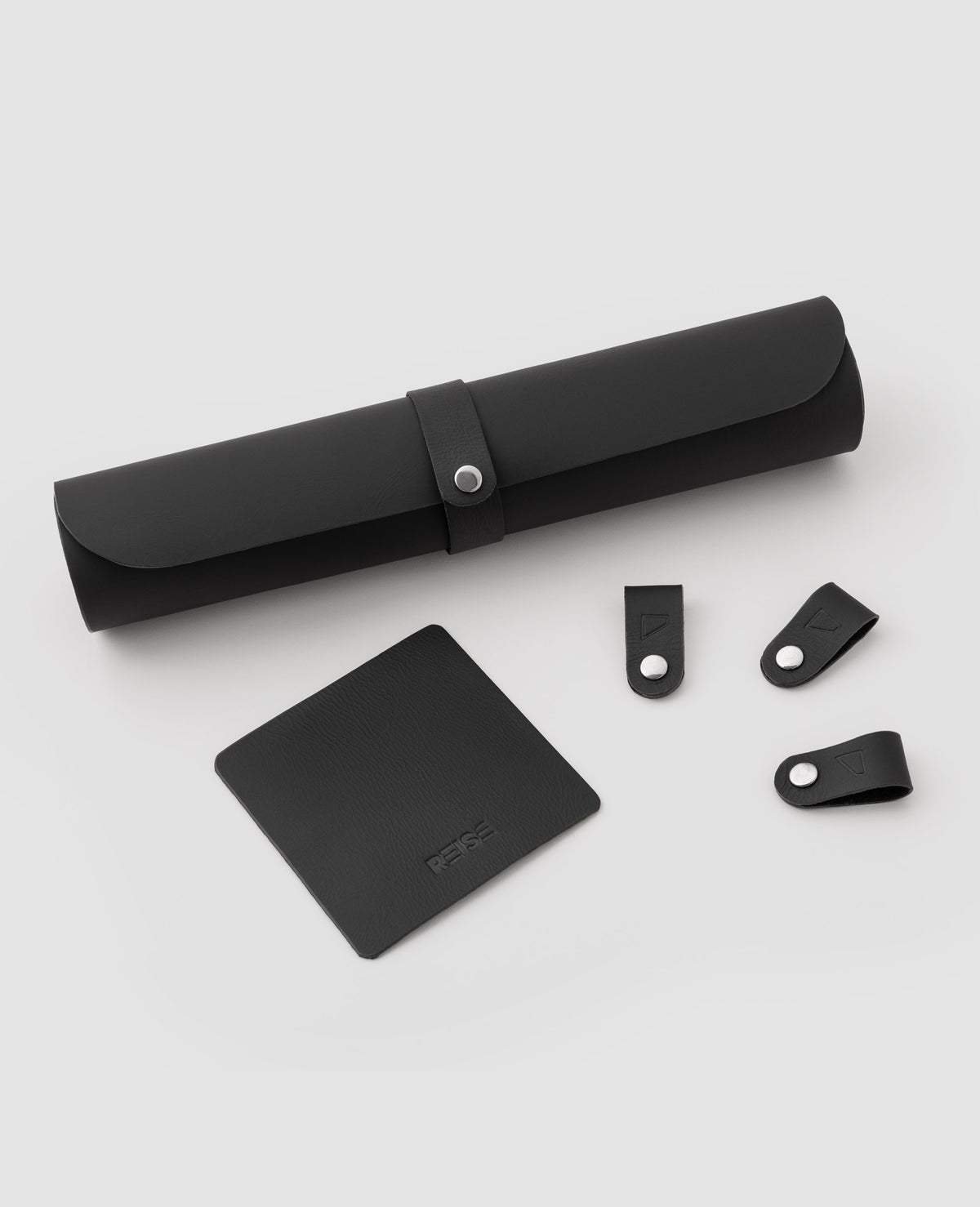 Kit Workplace Preto em Couro Premium