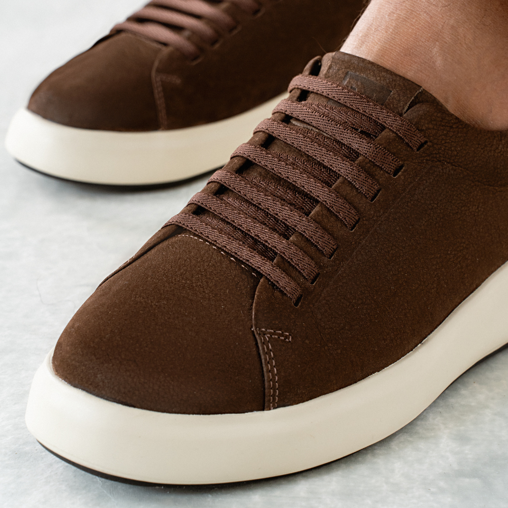 Tênis Casual Nobuck Marrom RS6 GT