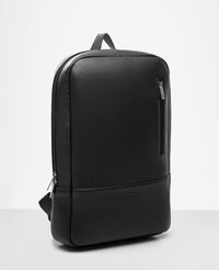 Mochila de Couro Preta Ambition