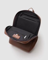 Mochila de Couro Marrom Ambition