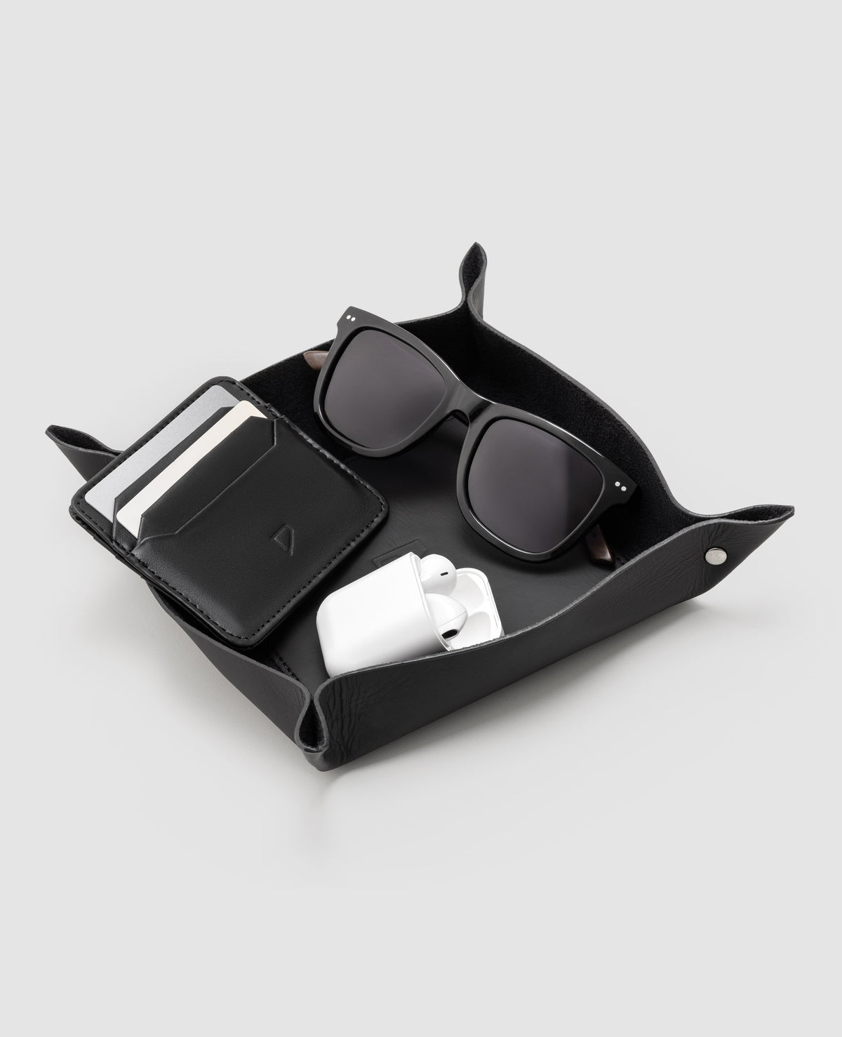 Kit Workplace Preto em Couro Premium