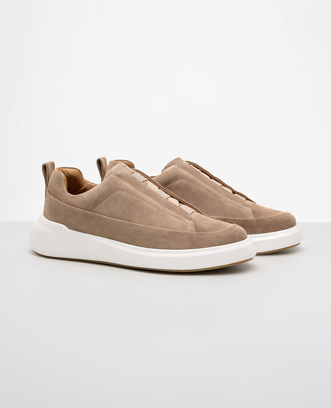 Tênis Casual de Camurça Areia RS7 GT
