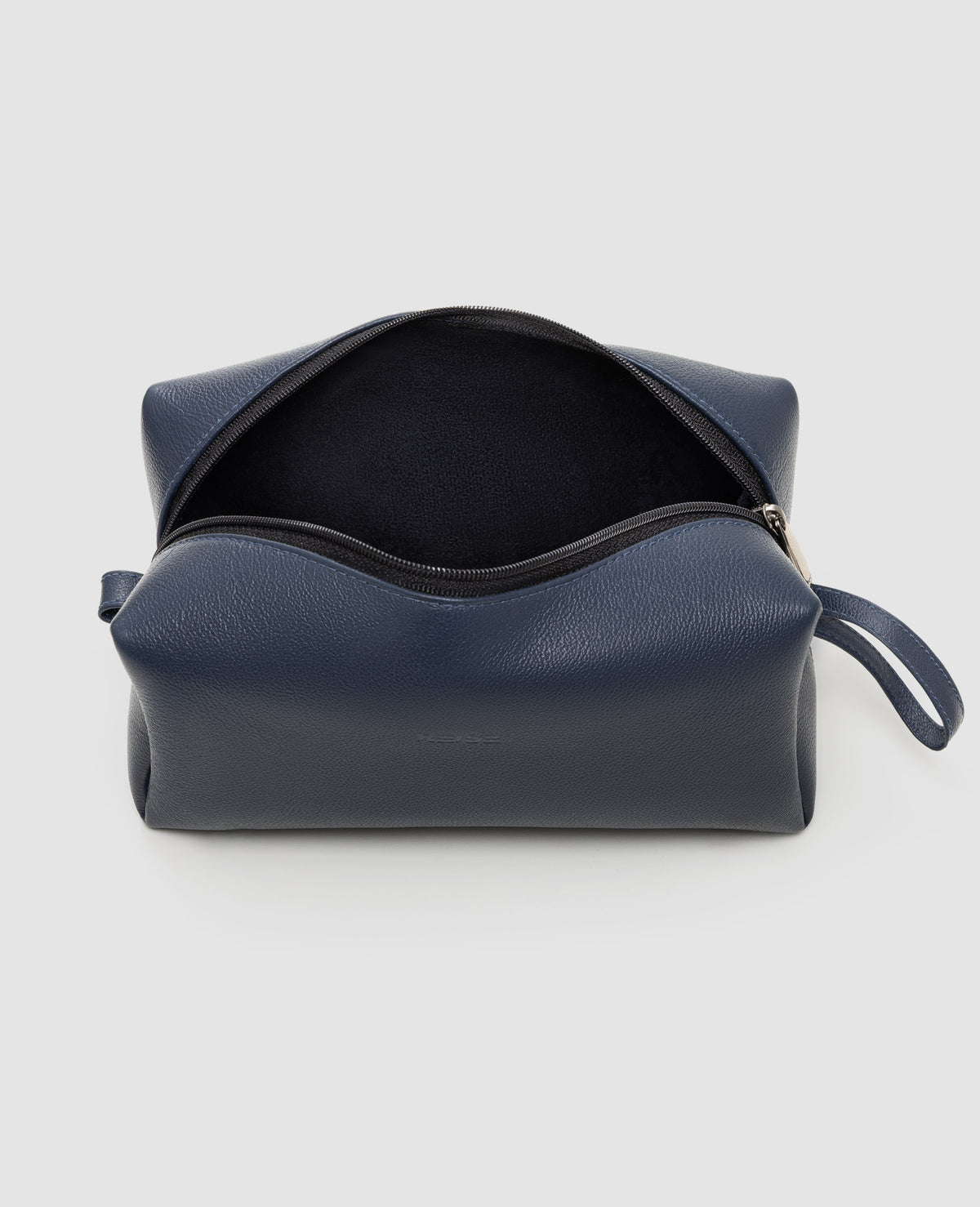 Necessaire de Couro Azul Marinho Ambition