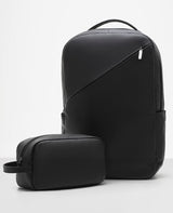 Kit Munich couro mochila e necessaire Reise vista 3 4