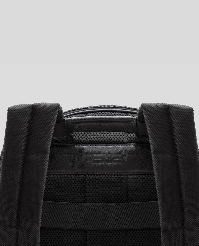 Mochila de Couro Preta Vancouver Detalhe da alca