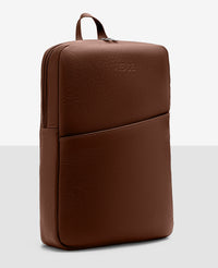 Mochila Slim Couro Chocolate I NYC