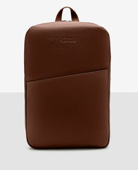 Mochila Slim Couro Chocolate I NYC