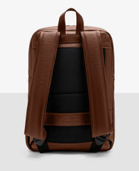Mochila Slim Couro Chocolate I NYC