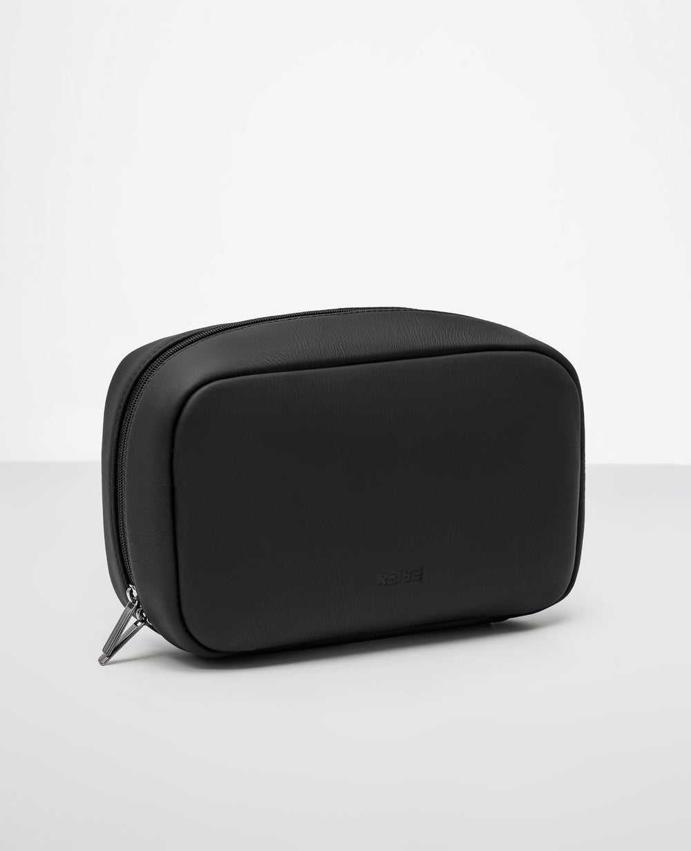 Organizador Tech Workplace Preto em Couro Premium