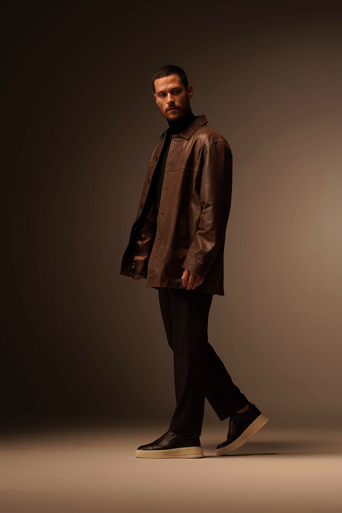 Tênis Casual Phantom Slip-On Marrom
