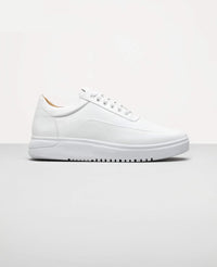 Tênis Casual Branco RS7 em couro premium vista 3/4