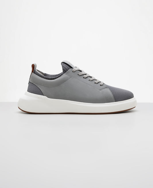 Tenis casual cinza RS Knit GT Reise vista 3 4