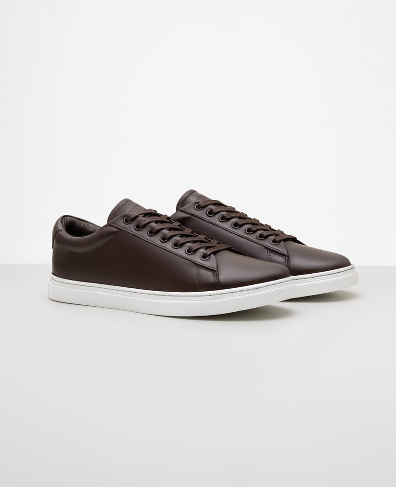 Tenis casual marrom RSX vista lateral externa