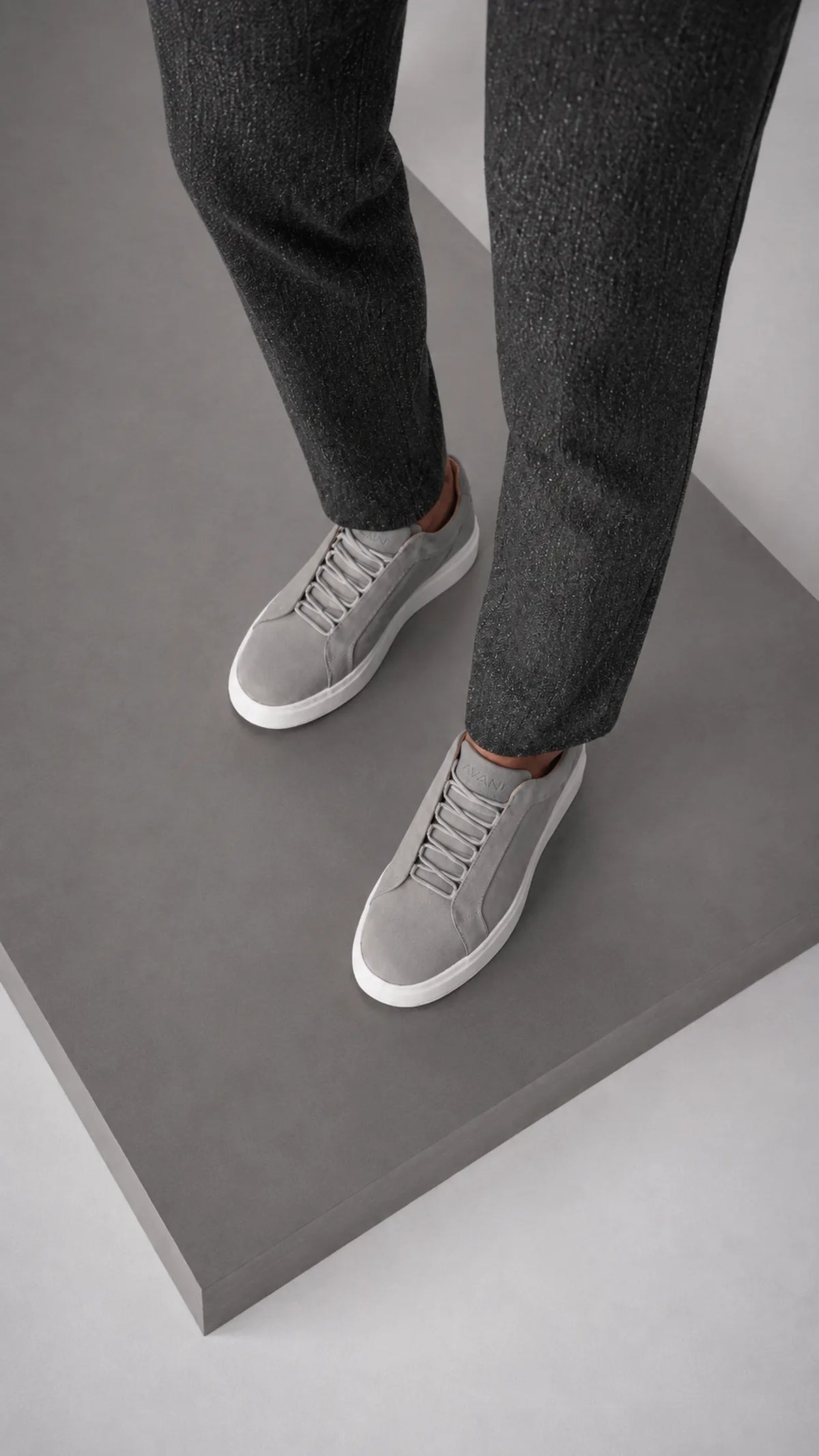 Tênis Casual Nobuck Cinza RS8 Avant