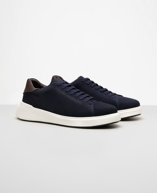 Tenis Casual Nobuck Marinho RS6 GT Lateral externa