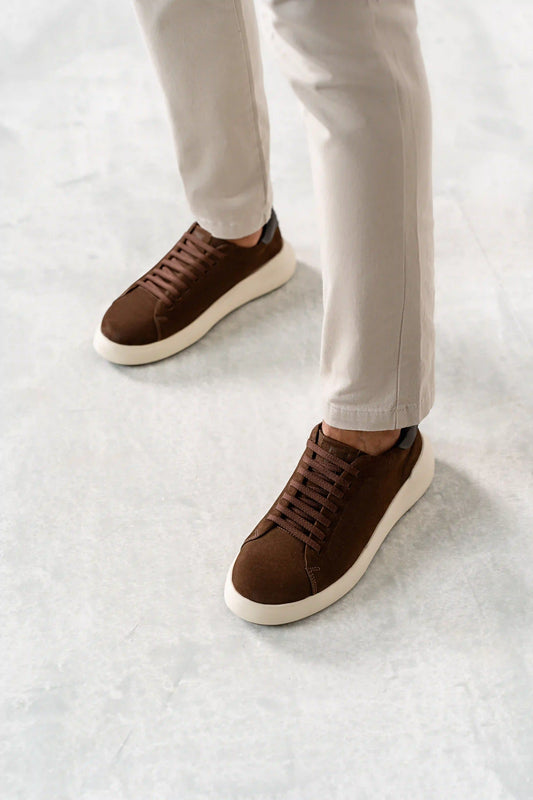 Tênis Casual Nobuck Marrom RS6 GT