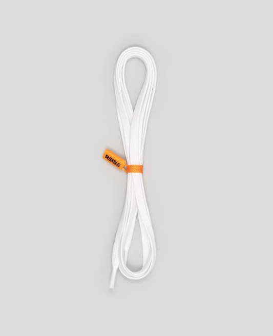 Par de Cadarços Branco em Algodão 140 cm