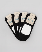 Kit 4 Pares de Meia Lupo Super Invisível Preto