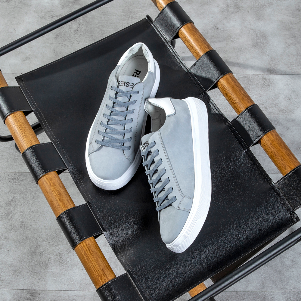 Tênis Casual Nobuck Cinza RS8