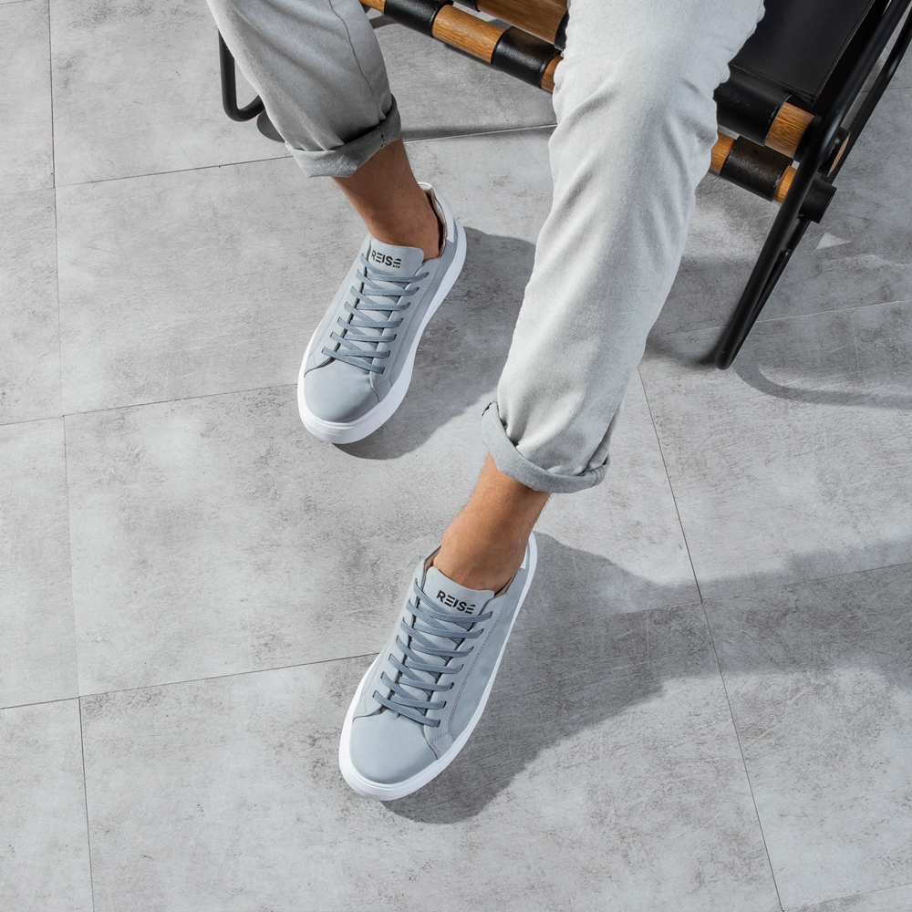 Tênis Casual Nobuck Cinza RS8