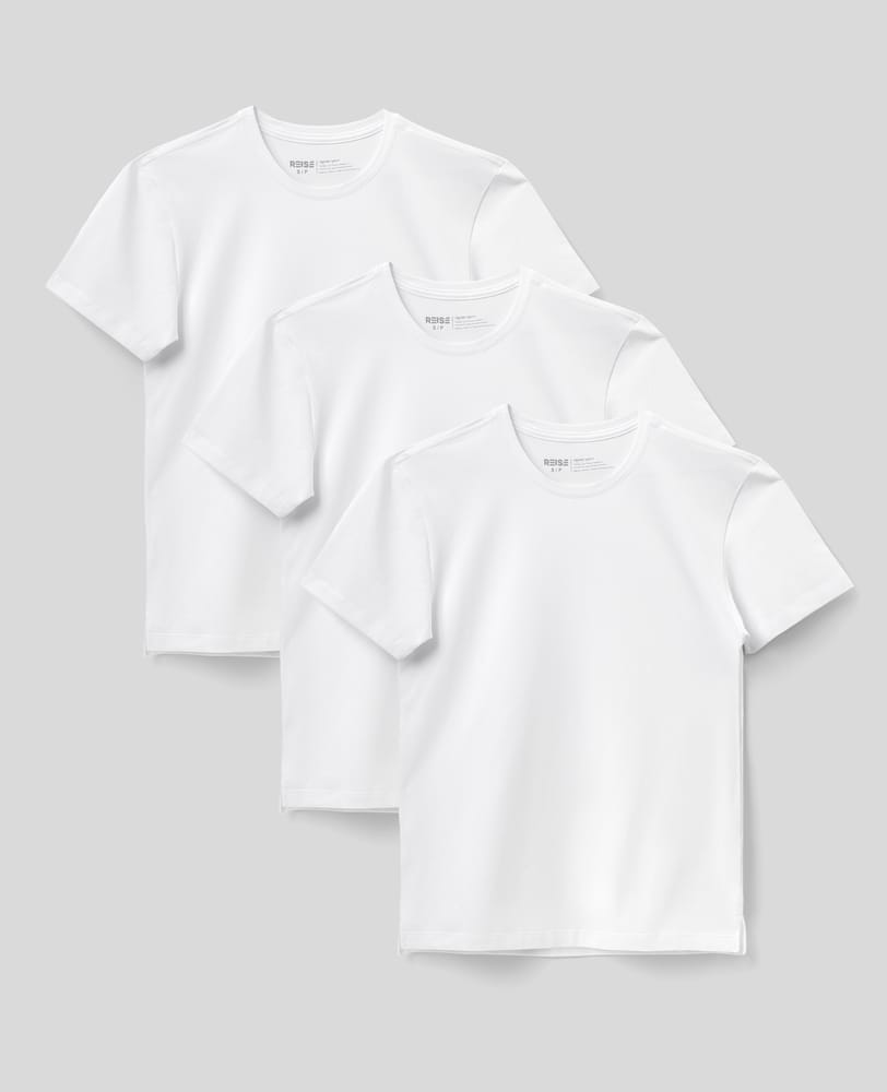 Kit 3 Camisetas Algodão Egípcio Denver Branca