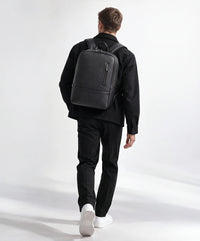 Mochila de Couro Preta Ambition
