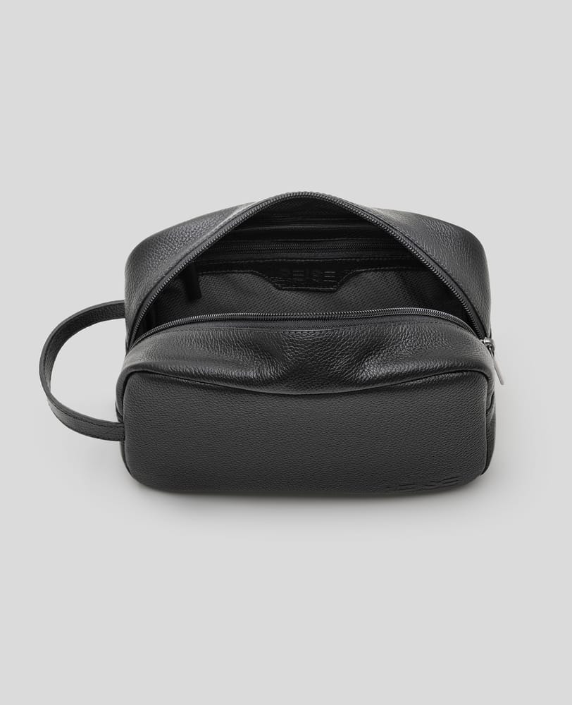Necessaire de Couro Preta Munich