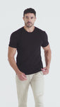 Stories de Camiseta Algodão Egípcio Preta Denver