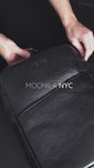 Stories de Mochila Slim Couro Chocolate I NYC