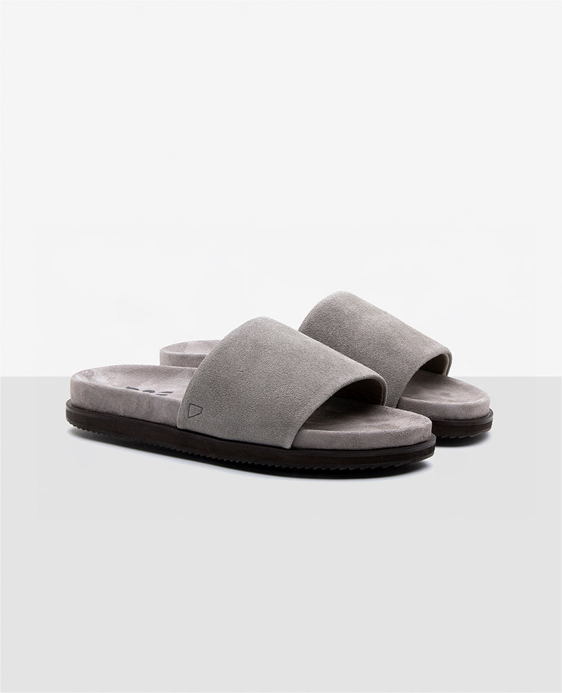 Chinelo Slide Camurça Cinza R8
