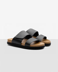 Sandália Slide Preta Cabriolet