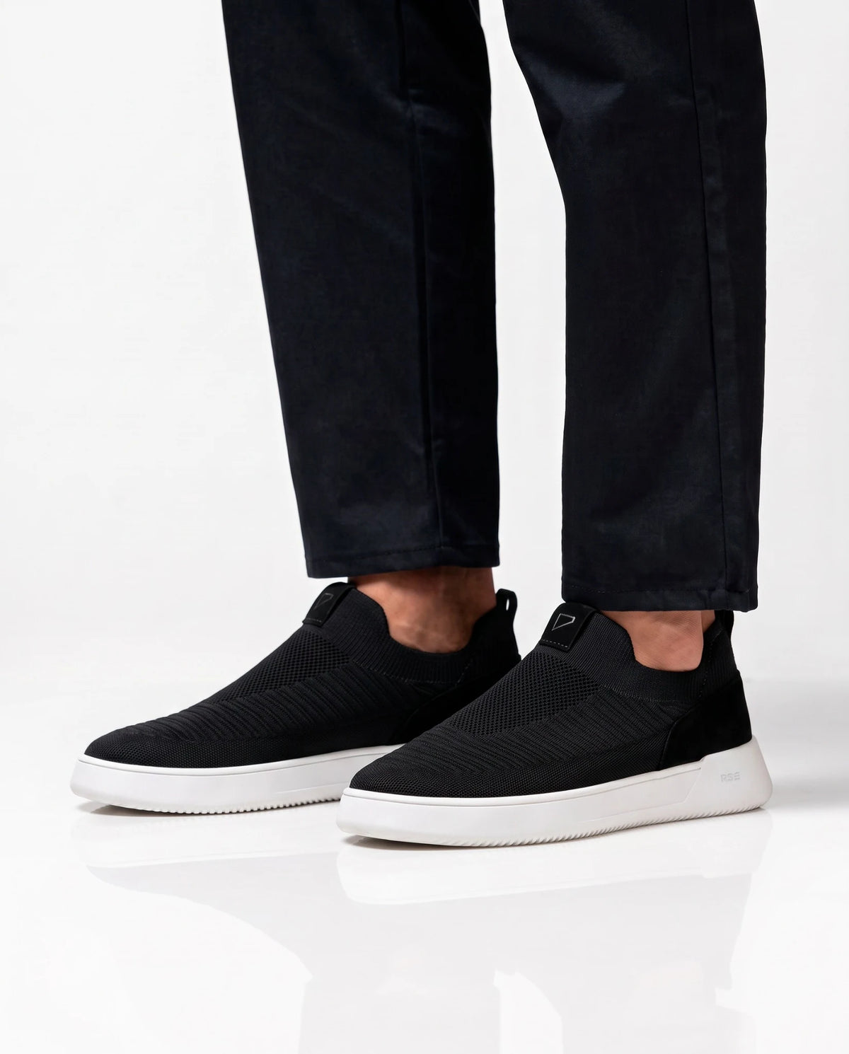 Tênis Casual Preto RS Knit Ambition